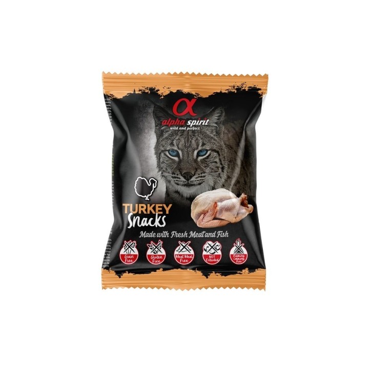 ALPHA SPIRIT Würfel Katzenleckerli Truthahn 50g