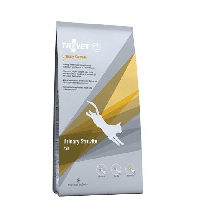 TROVET Urinary Struvite ASD Trockenfutter für ausgewachsene Katzen mit Nierensteinen 10kg