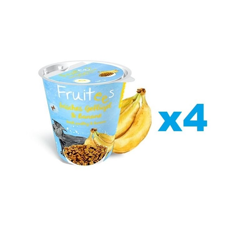 BOSCH Fruitees frisches Geflügel &amp, Banane 4 x 200 g