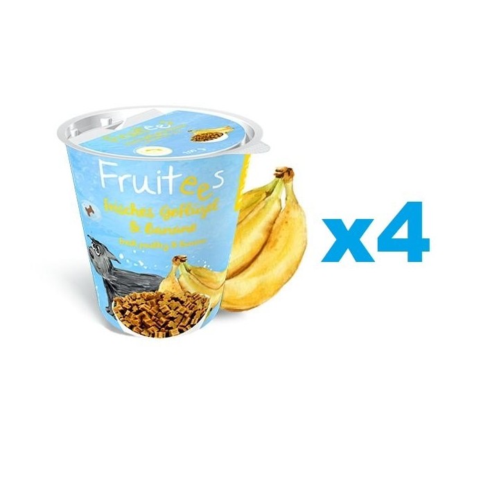 BOSCH Fruitees frisches Geflügel &amp, Banane 4 x 200 g