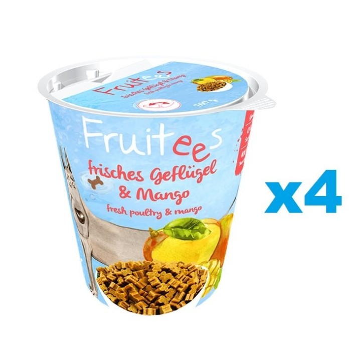 BOSCH Fruitees frisches Geflügel &amp, Mango 4 x 200 g