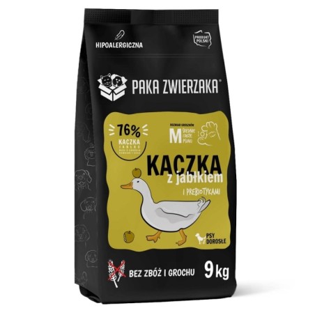 PAKA ZWIERZAKA Seven’th Heaven Trockenfutter mit Ente und Apfel M 9 kg