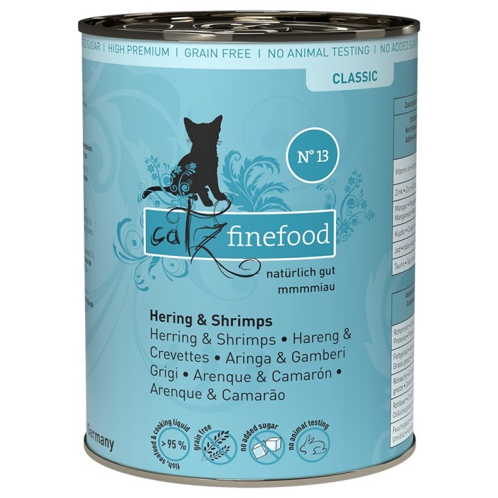 catz finefood 6 x 400 g - Hering & Shrimps