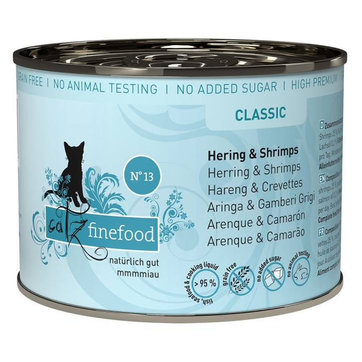catz finefood 6 x 200 g - Hering & Shrimps