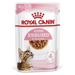 ROYAL CANIN KITTEN Sterilised Kittenfutter für kastrierte Kätzchen 24x 85 g
