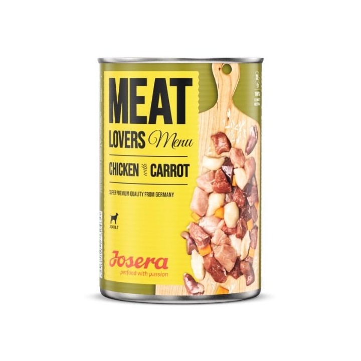 JOSERA Meatlovers Menu Hähnchen mit Karotten 400 g