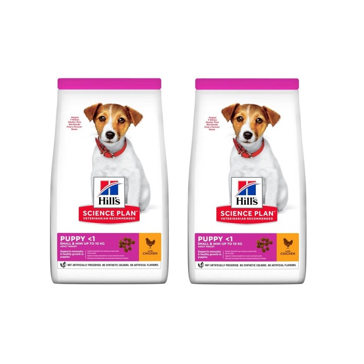 HILL'S Science Plan Canine Puppy Small&amp,Mini Chicken 6 kg (2 x 3 kg)