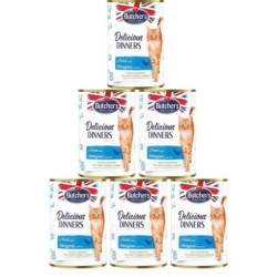 BUTCHER'S Delicious Dinners Nassfutter mit Forelle in Gelee 6x400g