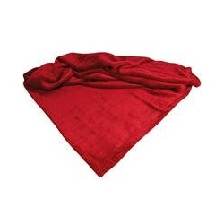 Schecker - Bestickte Mikrofaserdecke Premium [Rot - ohne Bestickung]