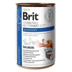 BRIT Veterinary Diet Recovery Salmon Nassfutter für Hunde und Katzen 400 g