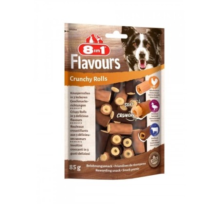 8IN1 Hundeleckerli Flavours Crunchy Rolls 85 g