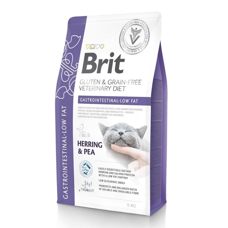 BRIT Veterinary Diets Cat Gastrointestinal 5 kg bei Störungen des Verdauungssystems der Katze