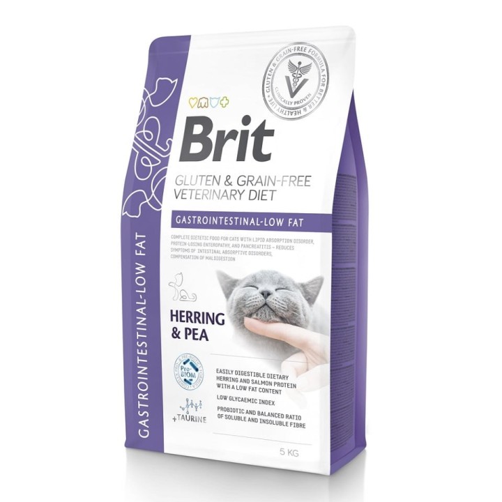BRIT Veterinary Diets Cat Gastrointestinal 5 kg bei Störungen des Verdauungssystems der Katze