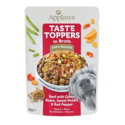 APPLAWS Taste Toppers Rindfleisch, grüne Bohnen, Paprika in Brühe 85 g