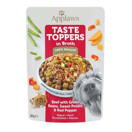 APPLAWS Taste Toppers Rindfleisch, grüne Bohnen, Paprika in Brühe 85 g