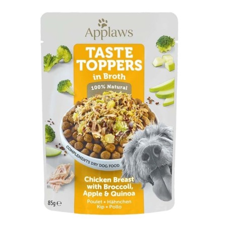 APPLAWS Taste Toppers Hähnchenbrust, Brokkoli und Quinoa in Brühe 85 g