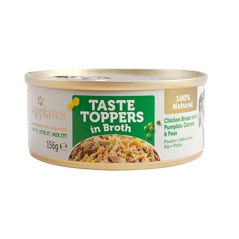 APPLAWS Taste Toppers Hähnchenbrust, Kürbis, Erbsen in Brühe 156 g