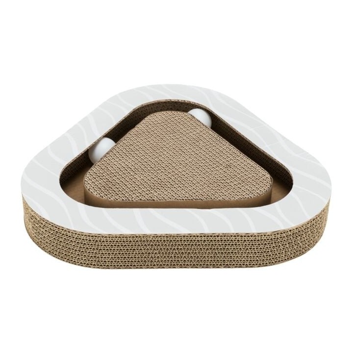 TRIXIE Kratzbaum aus Pappe für Katzen braun