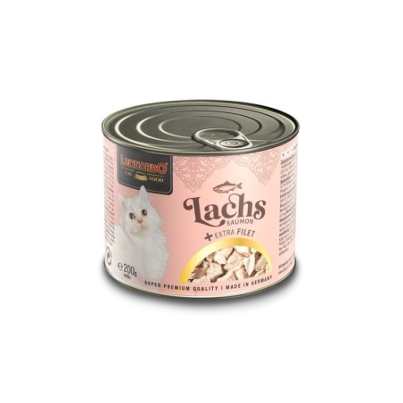 LEONARDO Lachs mit extra Filet Nassfutter für Katzen 6x200g