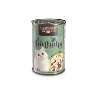 LEONARDO Truthahn mit extra Filet Nassfutter für Katzen 6x400g