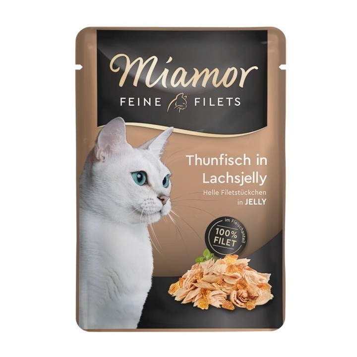 MIAMOR Felinets Thunfisch und Lachs Geleebeutel 100 g