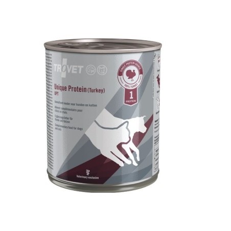 TROVET Unique Protein Turkey UPT Nassfutter für Hunde und Katzen mit Pute 6x800 g