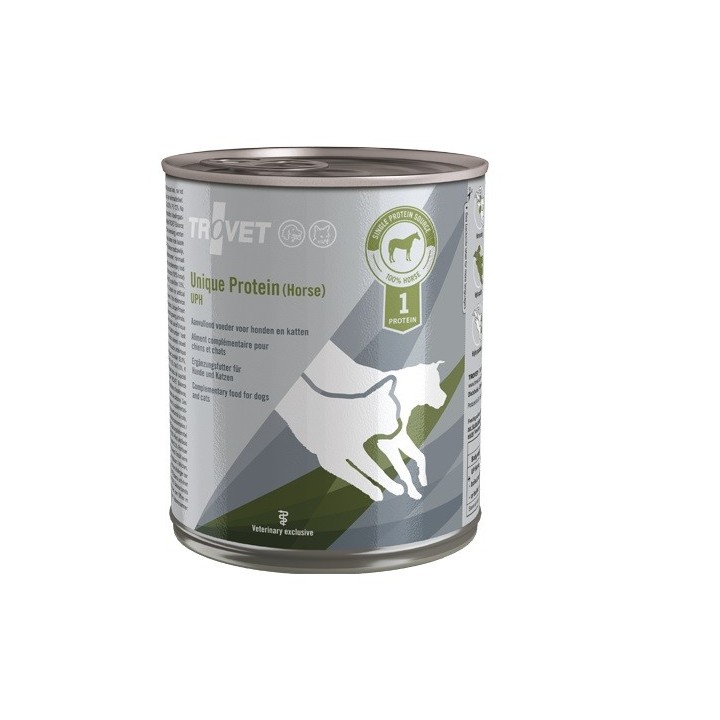 TROVET Unique Protein Horse UPH Nassfutter für Hunde und Katzen mit Pferdefleisch 12x800 g
