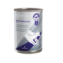 TROVET Unique Protein Venison UPV Nassfutter für Hunde und Katzen mit Wildfleisch 12x400 g
