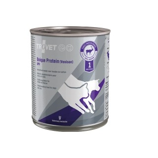 TROVET Unique Protein Venison UPV Nassfutter für Hunde und Katzen mit Wildfleisch 12x800 g