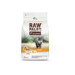 VETEXPERT Raw Paleo Adult Cat Turkey&amp,Chicken für ausgewachsene Katzen Pute, Huhn 6 kg