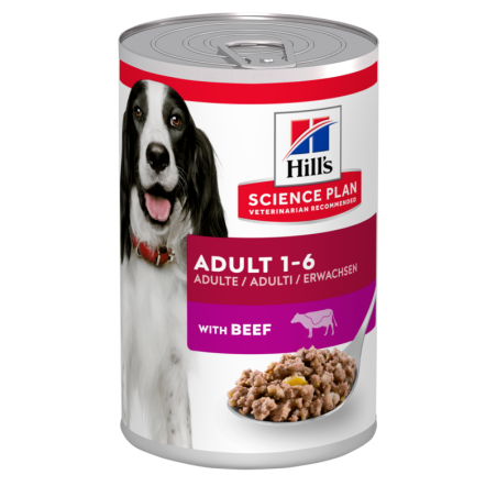 HILL'S Science Plan Canine Adult Beef 370 g für ausgewachsene Hunde mit Rindfleisch