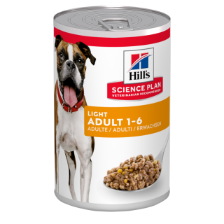 HILL'S Science Plan Canine Adult Light Chicken 370 g für übergewichtige erwachsene Hunde Huhn