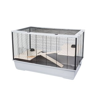 INTERZOO Harry + Wood Käfig für Nagetiere, Würger, Meerschweinchen 100 cm
