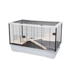 INTERZOO Harry + Wood Käfig für Nagetiere, Würger, Meerschweinchen 100 cm