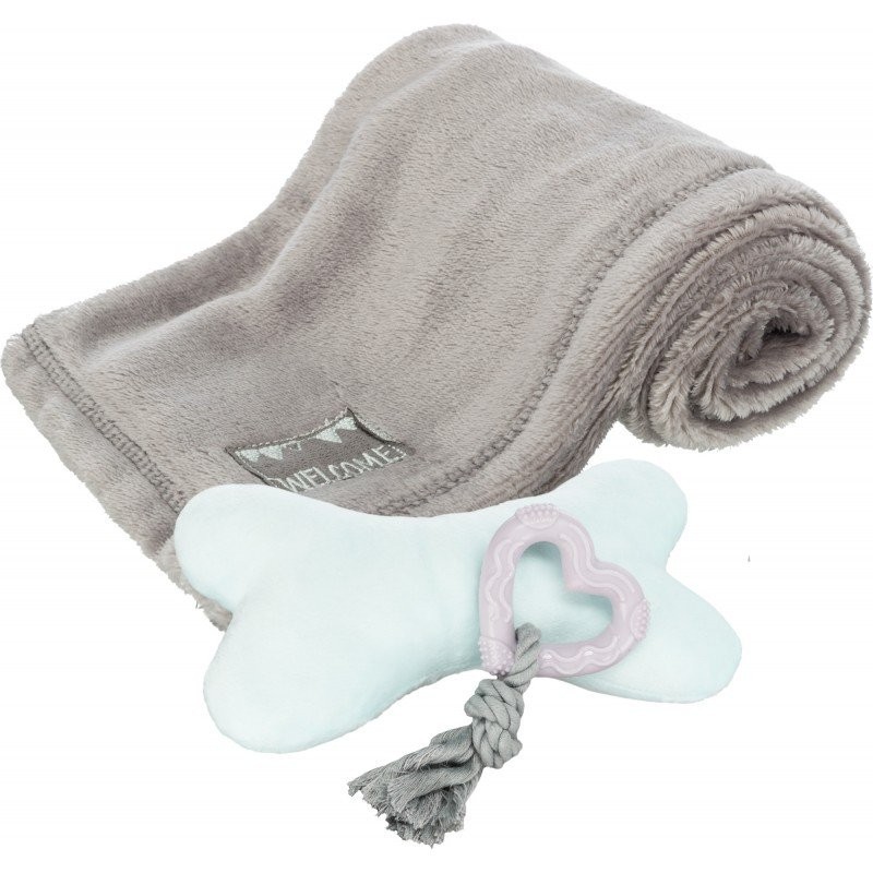 TRIXIE Welpen-Set (Decke, 2 Spielzeuge)