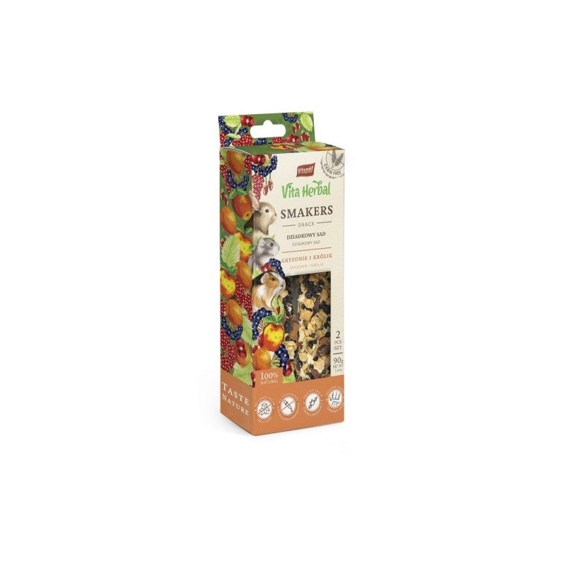 VITAPOL Smakers Grandfather Obstgarten für Nagetiere und Kaninchen 90g