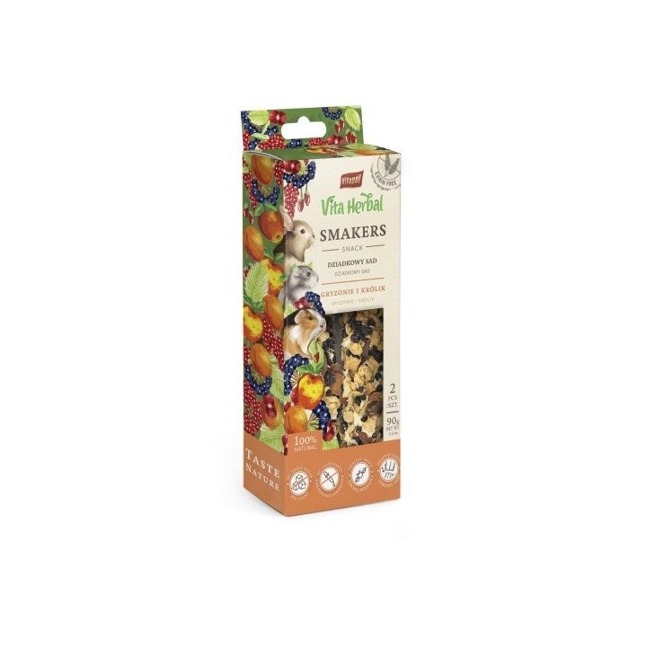 VITAPOL Smakers Grandfather Obstgarten für Nagetiere und Kaninchen 90g