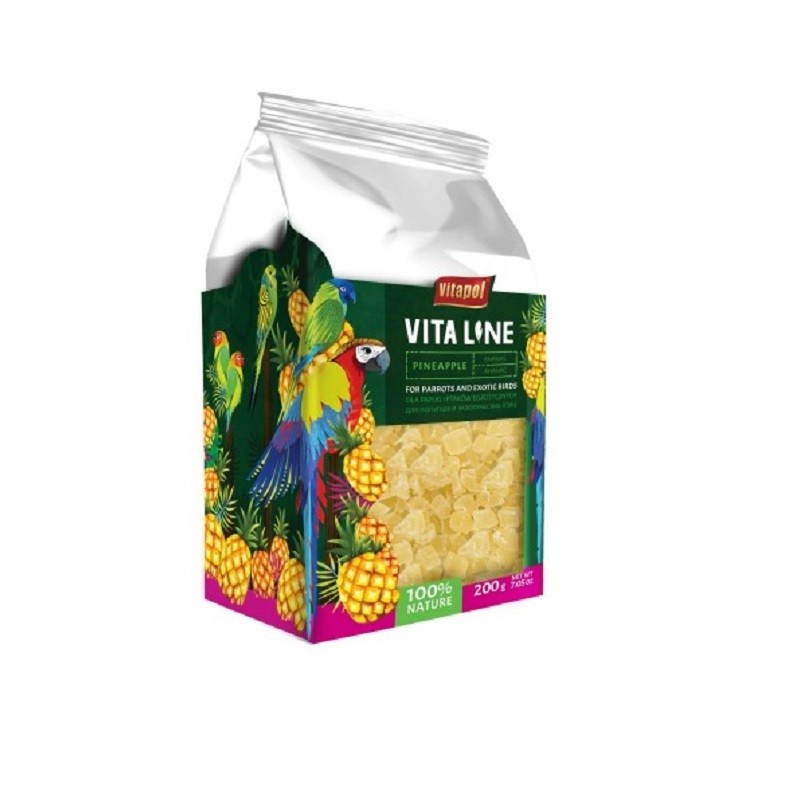 VITAPOL Ananas für Papageien und exotische Vögel 200 g