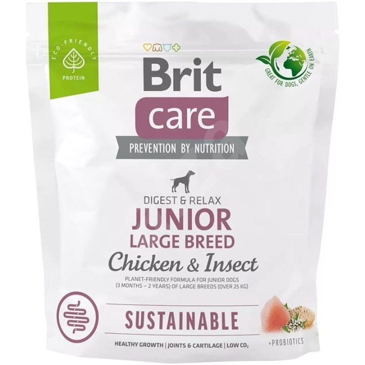 BRIT Care Sustainable Junior Large Breed mit Huhn und Insekten 1 kg
