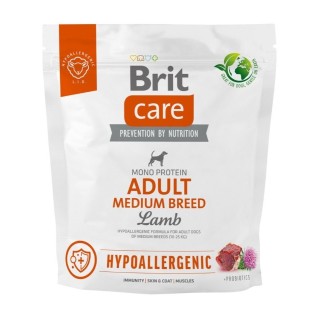 BRIT Care Hypoallergenic Adult Medium Breed Trockenfutter mit Lammfleisch 1 kg