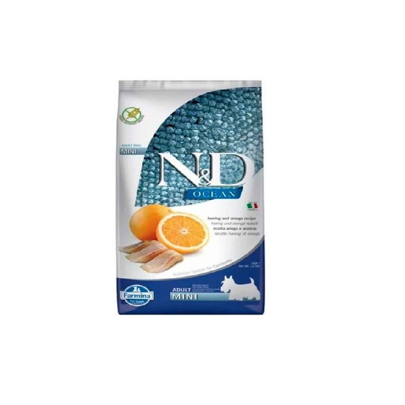 FARMINA N&amp,D Ocean Dog Herring Orange Adult Mini 7 kg