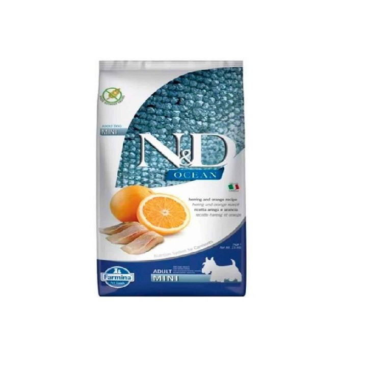FARMINA N&amp,D Ocean Dog Herring Orange Adult Mini 7 kg