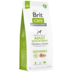 BRIT Care Sustainable Adult Medium Breed mit Huhn und Insekten 12 kg