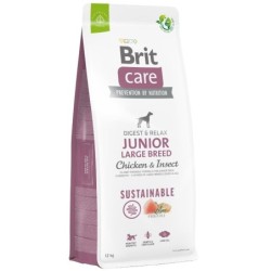 BRIT Care Sustainable Junior Large Breed mit Huhn und Insekten 12 kg