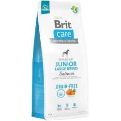 BRIT Care Grain-free Junior Large Breed Trockenfutter mit Lachs 12 kg