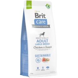 BRIT Care Dog Sustainable Adult Large Breed Chicken &amp, Insect Adult Large Breed Hundefutter mit Huhn und Insekten 12kg