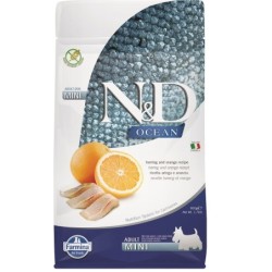 FARMINA N&amp,D Ocean canine Herring &amp, Orange Adult Mini für ausgewachsene Hunde kleiner Rassen 800 g