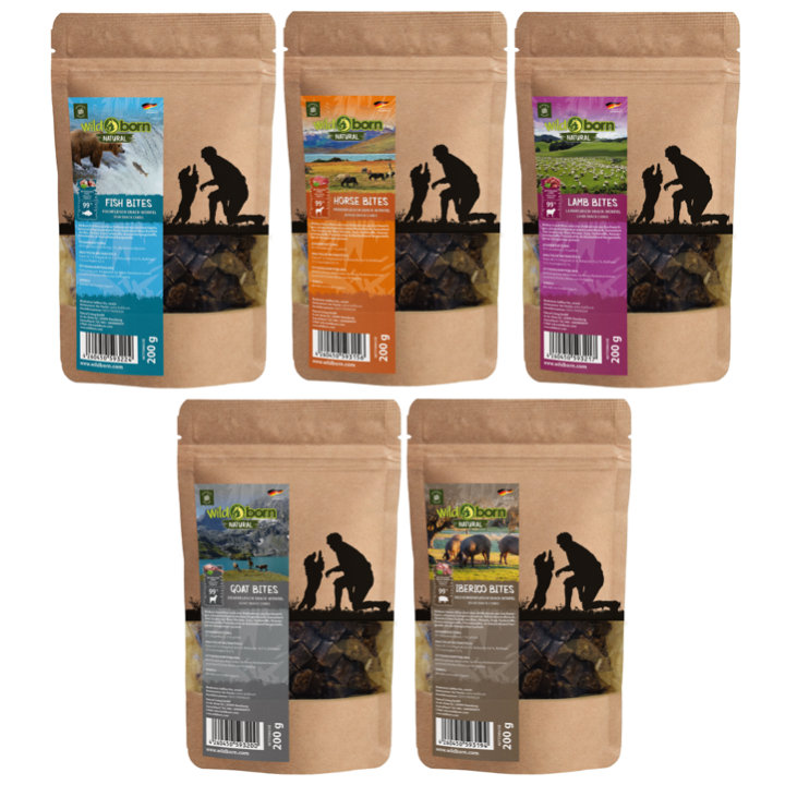 Wildborn Natural Snack Bites Hundesnack Multipack 2