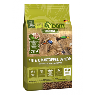 Wildborn Ente & Kartoffel JUNIOR 8kg - für Welpen & Junghunde