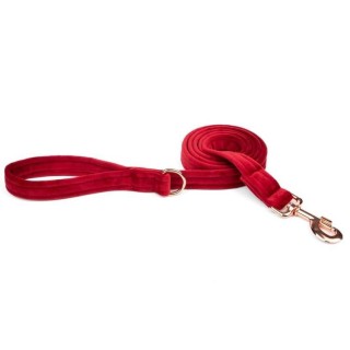 ESME FOR DOG Velours Kirsche Hundeleine 150cm/2cm